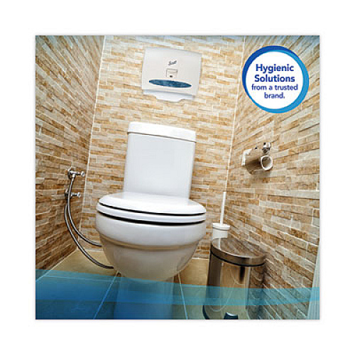 Scott Personal Seats Sanitary Toilet Seat Covers, 15 x 18, White, 125/Pack, 24 Packs/Carton (07410CT)
