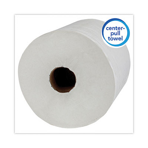 Scott Essential Roll Center-Pull Towels, 1-Ply, 8 x 12, White, 700/Roll, 6 Rolls/Carton (01032)