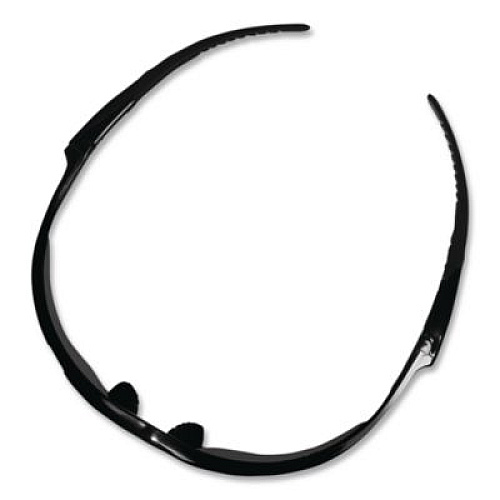 KleenGuard Nemesis Safety Glasses, Black Half Frame, Smoke Dual Lens (22475)