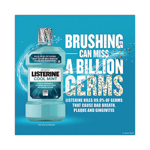 Johnson & Johnson Listerine Cool Mint Mouthwash, 1 L Bottle (42735)