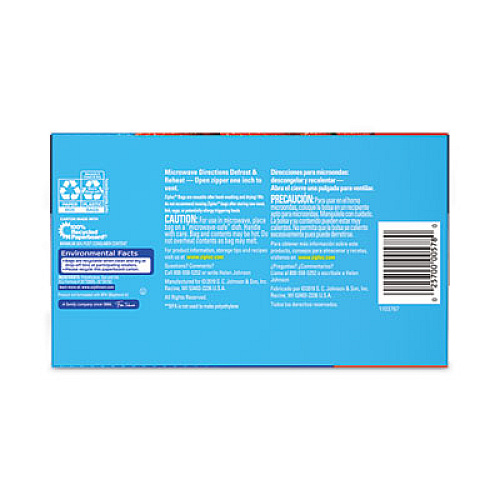 Ziploc Seal Top Bags, Quart, 7.44" x 7", Clear, 100/Box (316962)