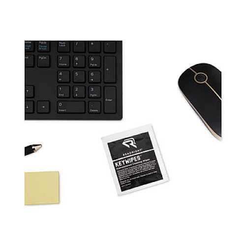 Read Right KeyWipes Keyboard Wet Wipes, 6.88 x 5, Unscented, 18/Box (RR1233)