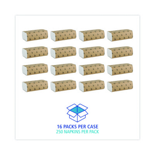 Boardwalk Multifold Paper Towels, 1-Ply, 9 x 9.45, White, 250 Towels/Pack, 16 Packs/Carton (6200)