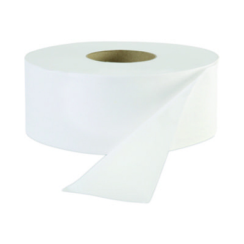 Boardwalk JRT Jr. Bath Tissue, Jumbo, Septic Safe, 1-Ply, 3.3" x 2,000 ft, White, 12 Rolls/Carton (6101)