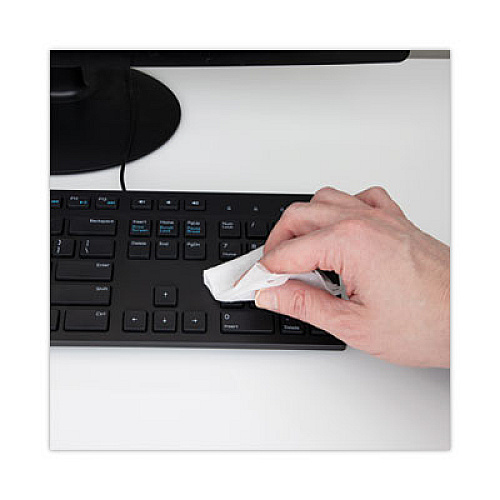 Read Right Office Equipment MultiKleen Wet Wipes, Cloth, 5.44 x 6.38, 75/Tub (RR1407)