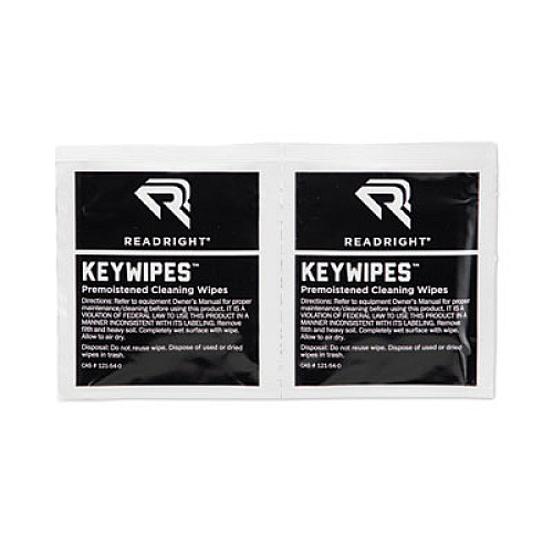 Read Right KeyWipes Keyboard Wet Wipes, 6.88 x 5, Unscented, 18/Box (RR1233)