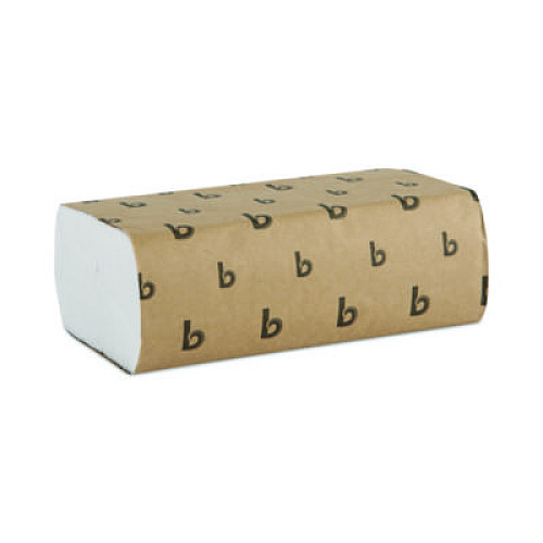 Boardwalk Multifold Paper Towels, 1-Ply, 9 x 9.45, White, 250 Towels/Pack, 16 Packs/Carton (6200)