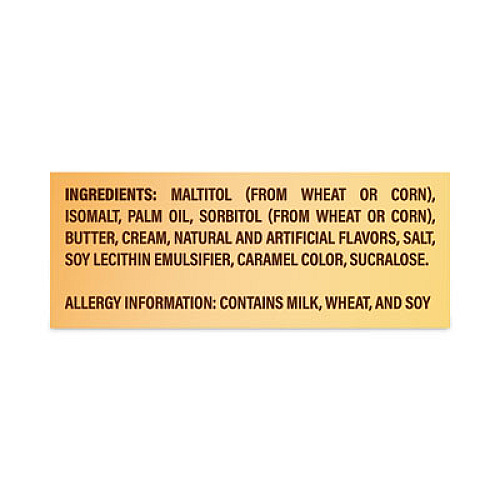 Werther's Original Sugar Free Chewy Caramel Candy, 1.46 oz Bag, 12 Bags/Carton (30200005)