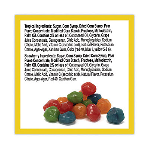 Betty Crocker Fruit Gushers Fruit Snacks, Strawberry and Tropical Fruit Flavors, 0.8 oz, 42 Pouches/Carton (22001036)