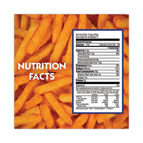 Andy Capps Hot Fries, Spicy Hot, 0.85 oz Bag, 72/Carton (20900465)