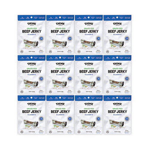 Think Jerky Classic Beef Jerky, 1 oz Pouch, 12/Pack (22000984)