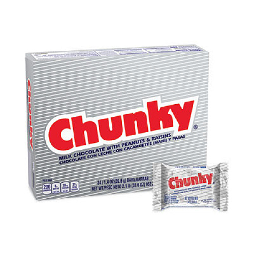 Nestl Chunky Bar, Individually Wrapped, 1.4 oz, 24/Carton (20900162)