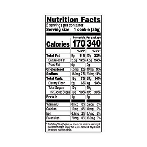 Grandma's Homestyle Peanut Butter Cookies, 2.5 oz Pack, 2 Cookies/Pack, 60 Packs/Carton (29500063)