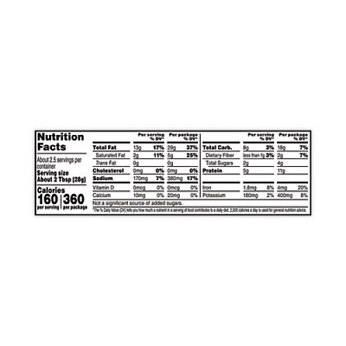 Nut Harvest Sea Salted Whole Cashews, 2.25 oz Pouch, 8/Carton (29500004)