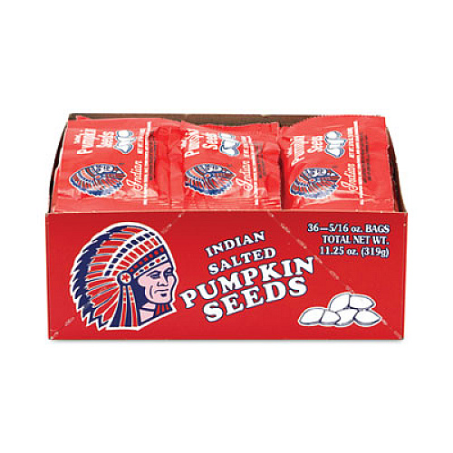 Indian Salted Pumpkin Seeds, 0.31 oz Pouches, 36 Pouches/Pack, 2 Packs/Carton (20902590)