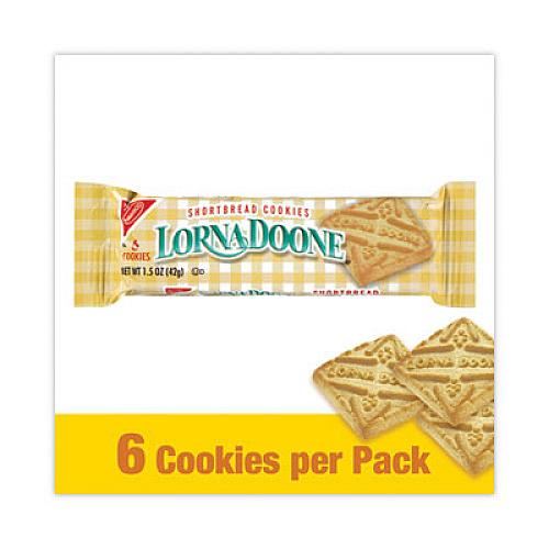 Nabisco Lorna Doone Shortbread Cookies, 1.5 oz Packet, 30 Packets/Carton (22001042)