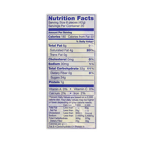 Charleston Chews Snack Size Chocolate Candy, 1.83 lb Bag, 120 Pieces/Bag (20900085)