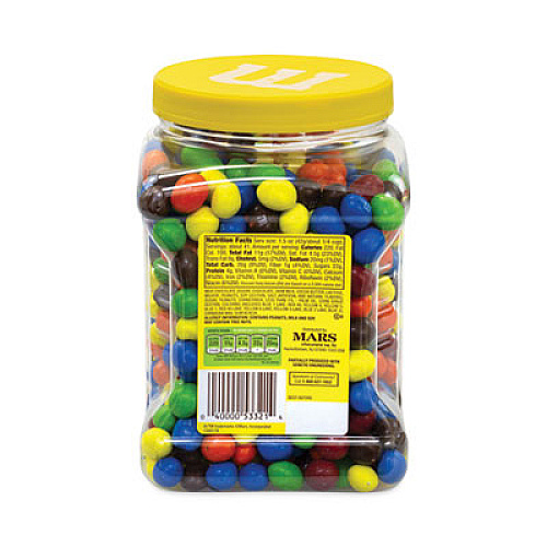 M & M's Milk Chocolate Peanut Candies, 62 oz Tub (20900060)