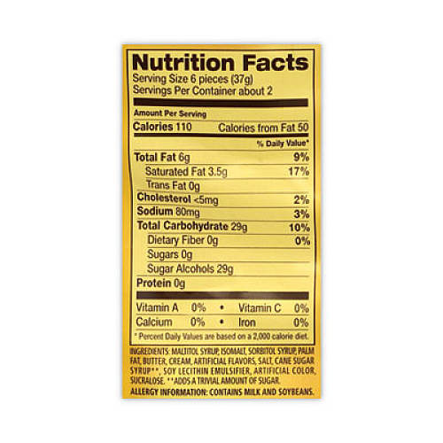 Werther's Original Sugar Free Chewy Caramel Candy, 2.75 oz Bag, 3/Pack (30201006)