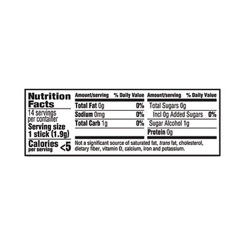 Trident Sugar-Free Gum, Perfect Peppermint, 14 Pieces/Pack, 12 Packs/Carton (20902517)