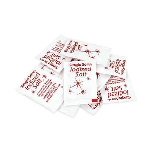 Diamond Crystal Iodized Salt Packet, 0.6 g Packet, 3,000/Carton (20900355)