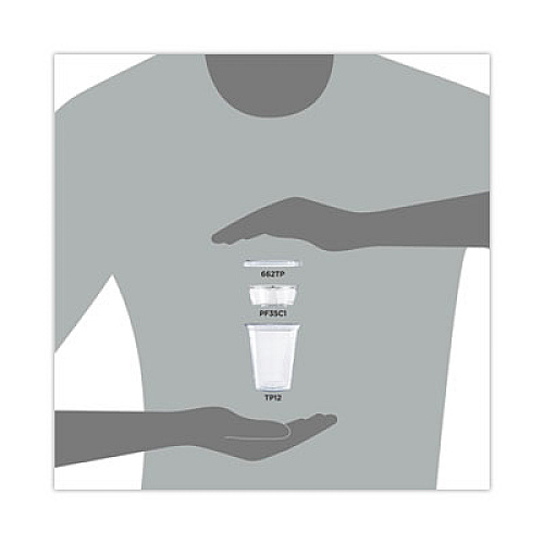 Dart Clear PET Grab n Go Kit Combo with Insert, 12 oz, Plastic, Clear, 500/Carton (PF35C1CP)