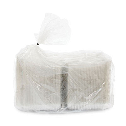 Dart StayLock Clear Hinged Lid Containers, 8.6 x 9 x 3, Clear, Plastic, 200/Carton (PET55UT1)