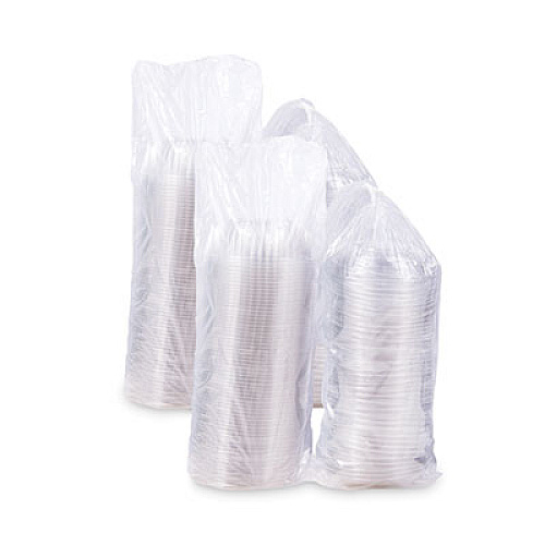 Dart PresentaBowls Bowl/Lid Combo-Paks, 32 oz, 7.25" Diameter x 2.88" h, Clear, Plastic, 63/Pack, 2 Pack/Carton (PET32BCD)