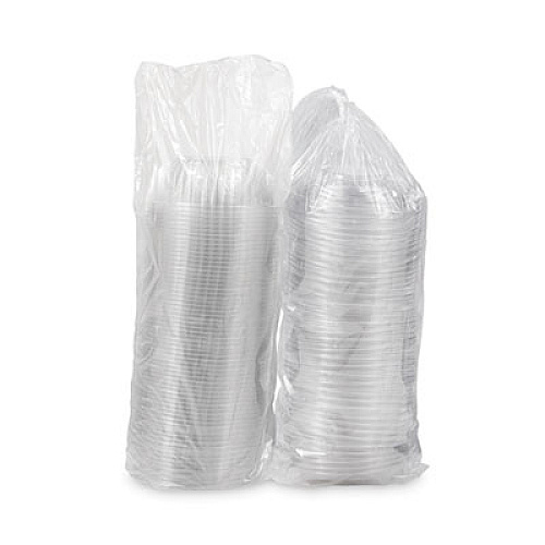 Dart PresentaBowls Bowl/Lid Combo-Paks, 32 oz, 7.25" Diameter x 2.88" h, Clear, Plastic, 63/Pack, 2 Pack/Carton (PET32BCD)