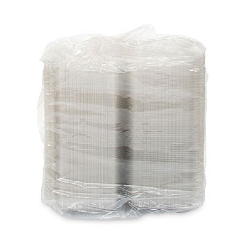 Dart StayLock Clear Hinged Lid Containers, 6.8 x 9.4 x 2.1, Clear, Plastic, 125/Pack, 2 Packs/Carton (PET30UT1)