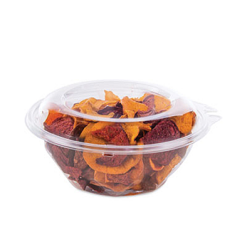 Dart SafeSeal Tamper-Resistant, Tamper-Evident Bowls with Dome Lid, 24 oz, 7" Diameter x 3.1" h, Clear, Plastic, 150/Carton (CTR24BD)