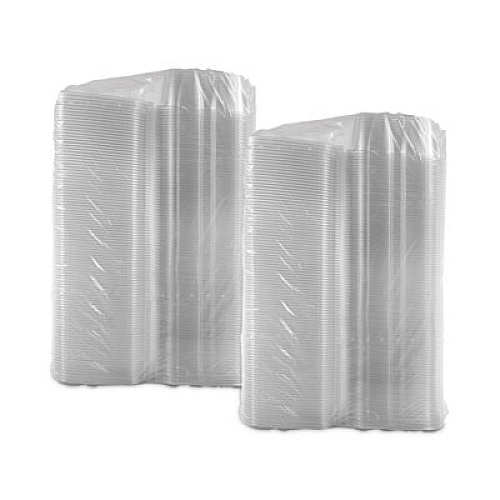 Dart ClearPac SafeSeal Tamper-Resistant/Evident Containers, Flat Lid, 64 oz, Clear, Plastic, 100/Bag, 2 Bags/Carton (CH64DEF)