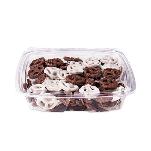 Dart ClearPac SafeSeal Tamper-Resistant/Evident Containers, Flat Lid, 35 oz, Clear, Plastic, 100/Bag, 2 Bags/Carton (CH35DEF)