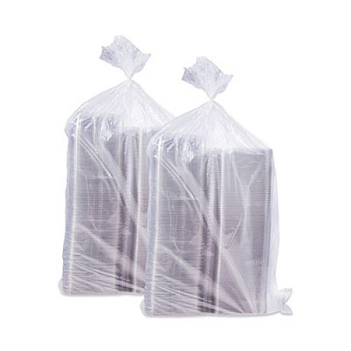 Dart ClearPac SafeSeal Tamper-Resistant/Evident Containers, Flat Lid, 35 oz, Clear, Plastic, 100/Bag, 2 Bags/Carton (CH35DEF)