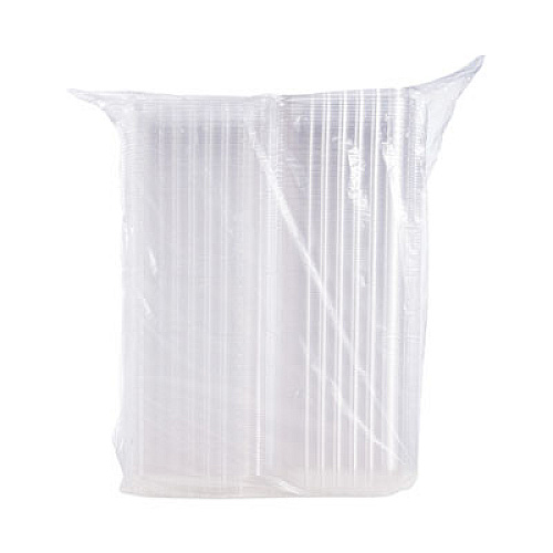Dart ClearSeal Hinged-Lid Plastic Containers, 8.3 x 8.3 x 3, Clear, Plastic, 250/Carton (C90PST1)