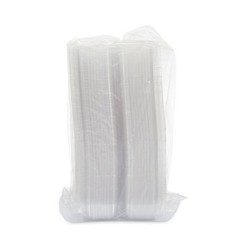 Dart StayLock Clear Hinged Lid Containers, 4.5 x 8.5 x 3.6, Clear, Plastic, 250/Carton (C19UT1)
