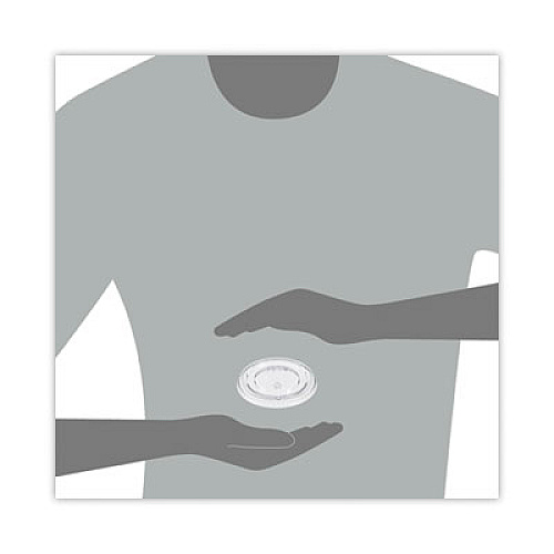 SOLO Non-Vented Cup Lids, Fits 12 oz Cold Cups, Plastic, Clear, 2,500/Carton (640TP)