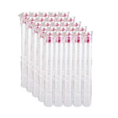 Dart Horizon Hot/Cold Foam Drinking Cups, 24 oz, Mauve, 20/Bag, 25 Bags/Carton (24J16H)