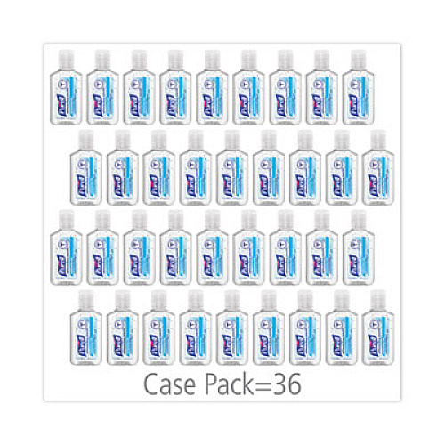 PURELL Advanced Hand Sanitizer Refreshing Gel, 1 oz Flip-Cap Bottle with Display Box, Clean Scent, 36/Bowl (390136BWL)