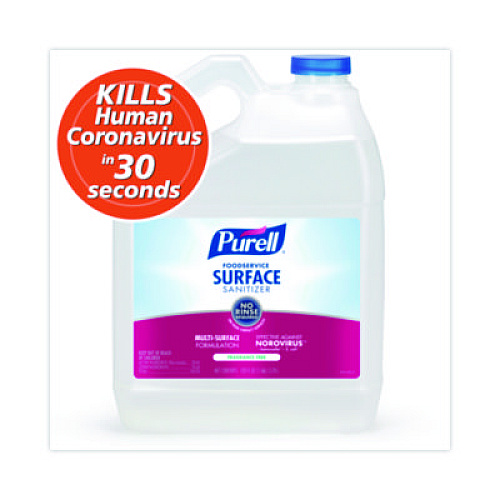 PURELL Foodservice Surface Sanitizer, Fragrance-Free, 1 gal Bottle, 4/Carton (434104)