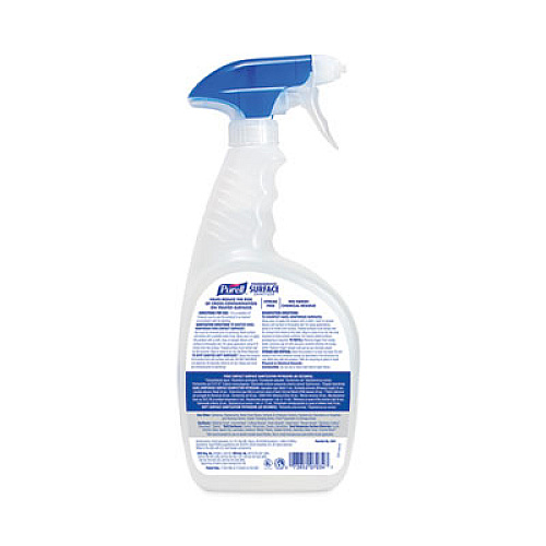 PURELL Foodservice Surface Sanitizer, Fragrance Free, 32 oz Capped Bottle with Spray Trigger Included in Carton, 6/Carton (334106CT)