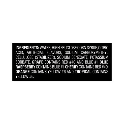Kisko Giant Tropical Freezies Ice Pops, 5.5 oz Tube, Fruit Punch, Guava, Mango, Pineapple, 50/Carton (20900478)