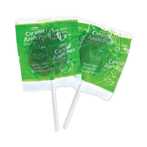 Tootsie Roll Caramel Apple Pops, 0.63 oz, 48/Carton (20900083)