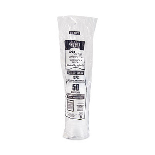 Dart Conex ClearPro Plastic Cold Cups, 12 oz, Clear, 50/Sleeve, 20 Sleeves/Carton (12PX)