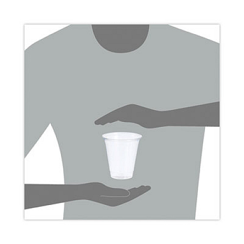 Dart Conex ClearPro Plastic Cold Cups, 12 oz, Clear, 50/Sleeve, 20 Sleeves/Carton (12PX)