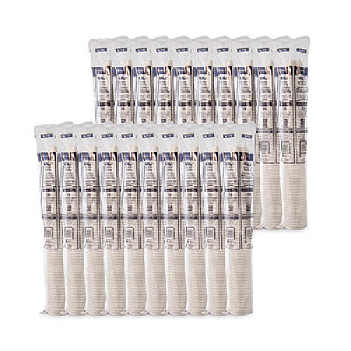 SOLO Single-Sided Poly Paper Hot Cups, 16 oz, White, 50/Sleeve, 20 Sleeves/Carton (316W)
