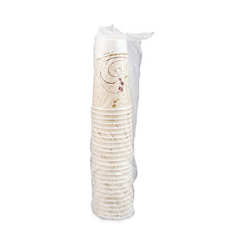 SOLO Double Sided Poly Paper Cold Cups, 44 oz, Symphony Design, 40/Pack, 12 Packs/Carton (TPH445PSYM)