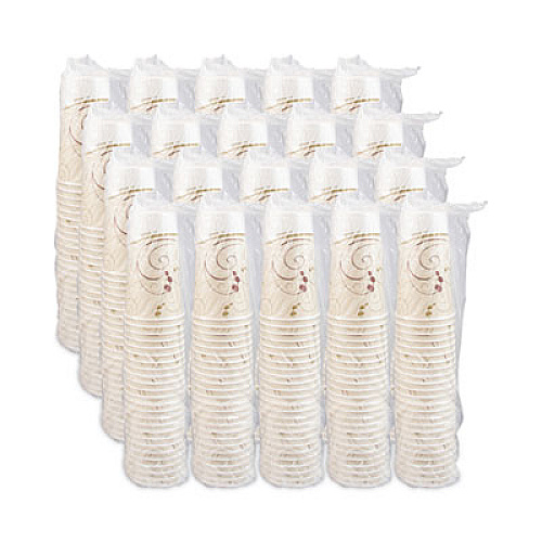 SOLO Double Sided Poly Paper Cold Cups, 44 oz, Symphony Design, 40/Pack, 12 Packs/Carton (TPH445PSYM)