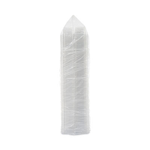 Dart TamperGuard Snack Boxes, 3 Compartments, 6.3 x 6.3 x 2.1, Clear, Plastic, 300/Carton (SBTG3)