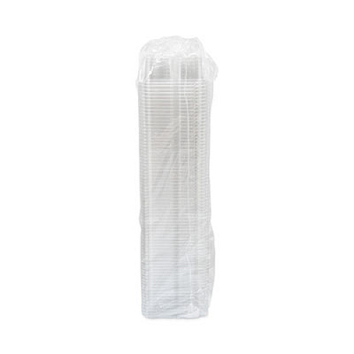 Dart TamperGuard Snack Boxes, 3 Compartments, 6.3 x 6.3 x 2.6, Clear, Plastic, 300/Carton (SBTG3W)